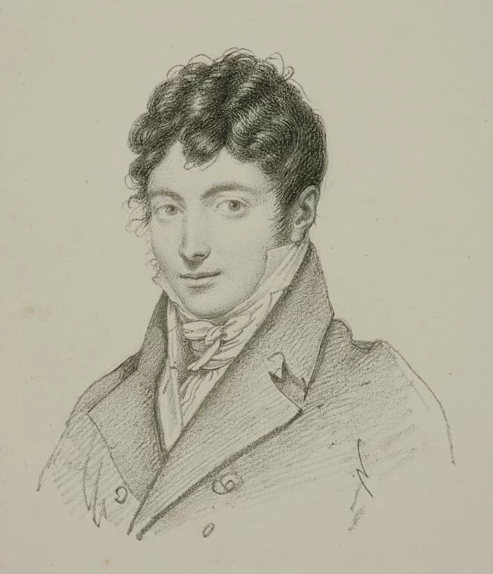 Jean - Baptiste Wicar, Ritratto di Joseph Serviere, Museo Napoleonico, Roma 1